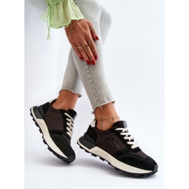 Sneakers in pelle da donna Big Star NN274963 Nere nero 1