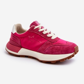 Sneakers da Donna in Pelle Big Star NN274961 Fucsia rosa 2
