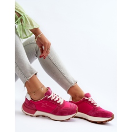 Sneakers da Donna in Pelle Big Star NN274961 Fucsia rosa 1