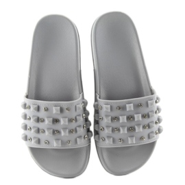 Ciabatte con cinturino in gomma ts168-8 grigio 1