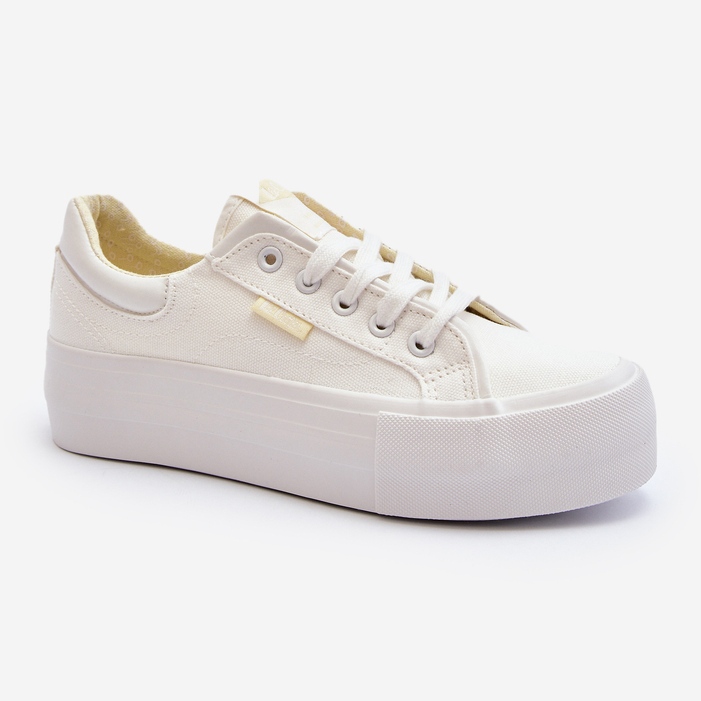Sneakers con plateau da donna Lee Cooper LCW-24-31-2179 Bianco 2