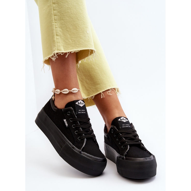 Sneakers con plateau da donna Lee Cooper LCW-24-31-2180 Nere nero 2