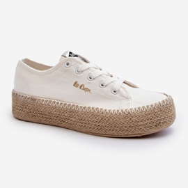 Lee Cooper LCW-24-44-2410 Scarpe da ginnastica intrecciate, bianche bianca 2
