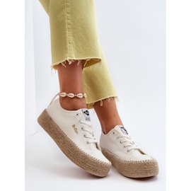 Lee Cooper LCW-24-44-2410 Scarpe da ginnastica intrecciate, bianche bianco 1