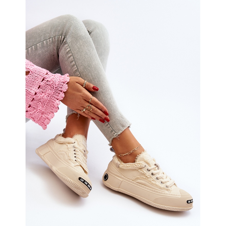 Sneakers da Donna GOE NN2N4060 Beige 2