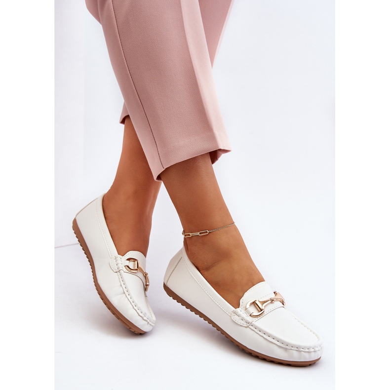 Mocassini Classici da Donna in Ecopelle Bianco Demese 1