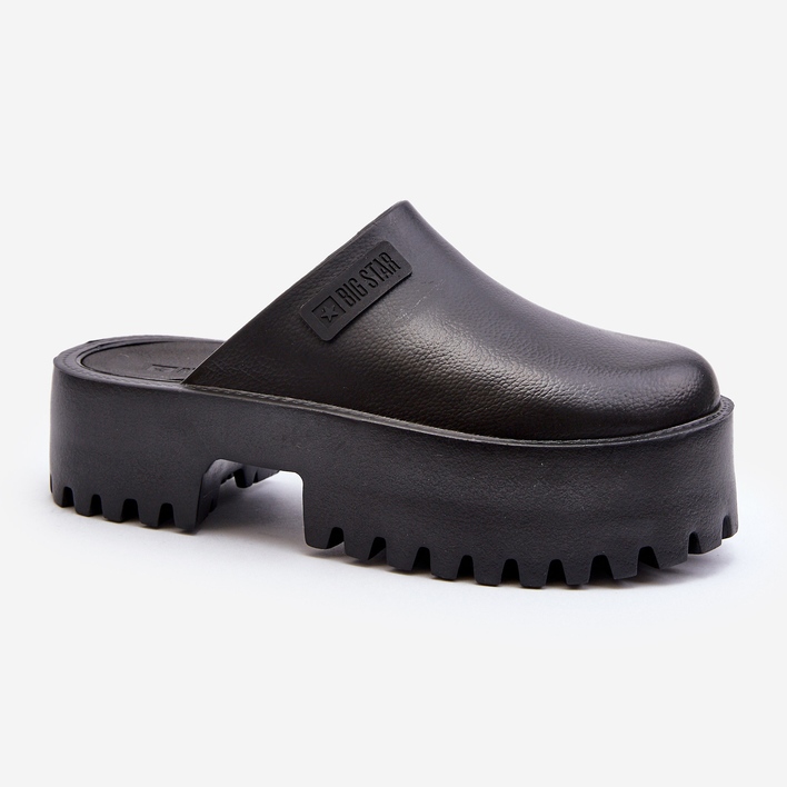 Infradito da donna con suola massiccia Big Star NN274014 Nero 1