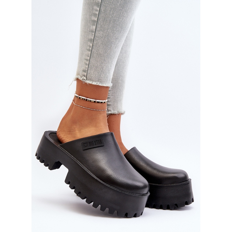 Infradito da donna con suola massiccia Big Star NN274014 Nero 2