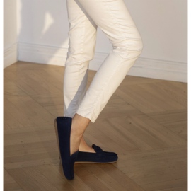Marco Shoes Mocassini in camoscio blu 1