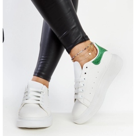 Sneakers Fatimah in ecopelle bianca bianco 2