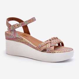 Sandali con zeppa multicolor Esinna multicolore 2