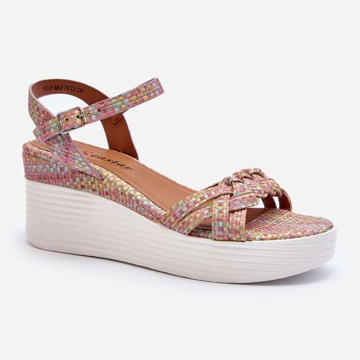 Sandali con zeppa multicolor Esinna multicolore 2