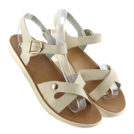 Comodi sandali da donna 761 beige 1