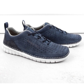 Comode scarpe sportive traforate da uomo, blu scuro Bugatti NN153319 1
