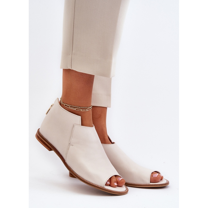Sandali in pelle da donna Laura Messi 2443 bianca 1