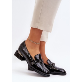 Vinceza Scarpe Da Donna Con Tacco Basso In Vernice Nera Albreide nero 2