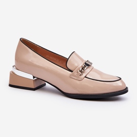 Vinceza Scarpe Basse da Donna in Vernice Beige Albreide 1