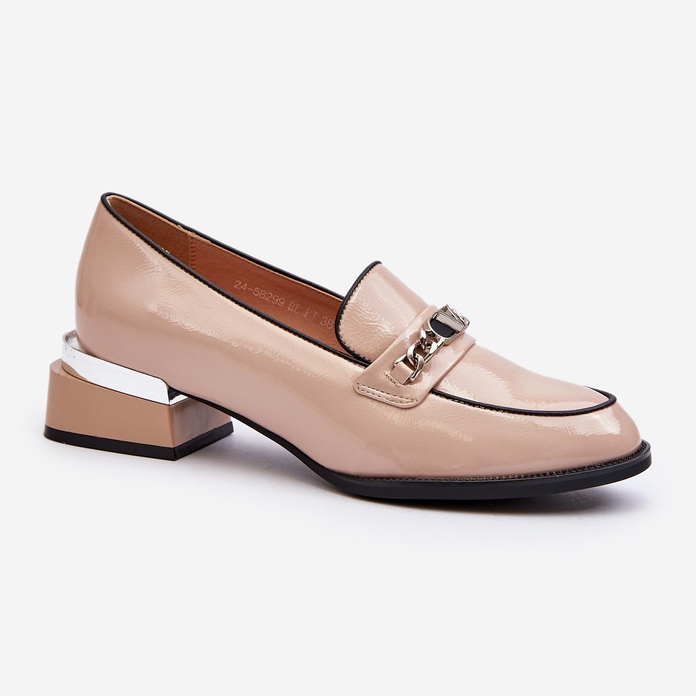 Vinceza Scarpe Basse da Donna in Vernice Beige Albreide 1