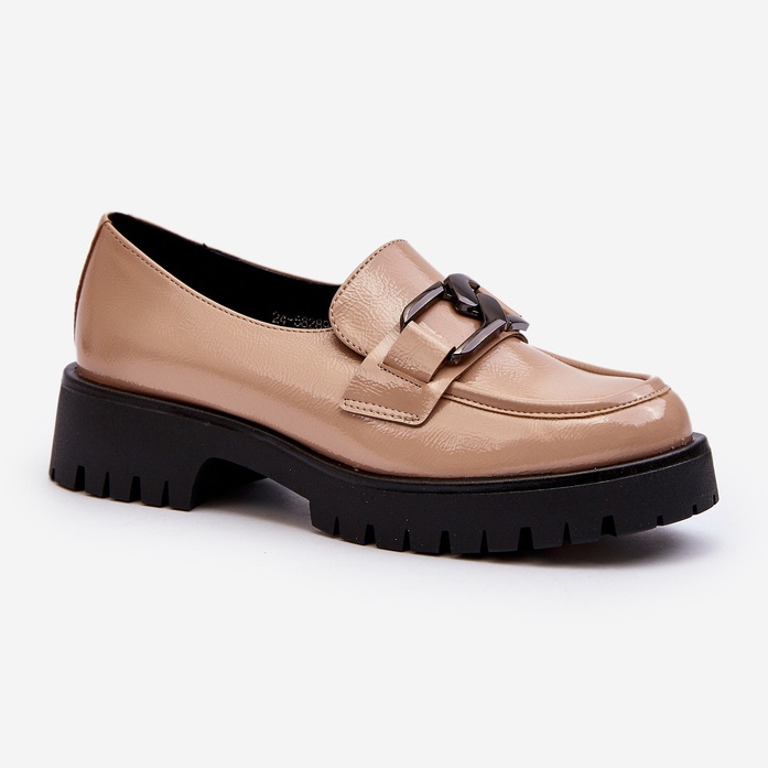 Vinceza Mocassini da donna in vernice Beige Santtes 1