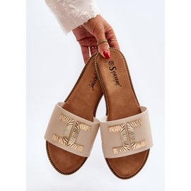 Seastar Infradito Da Donna Beige Con Decorazione Ollavia 1