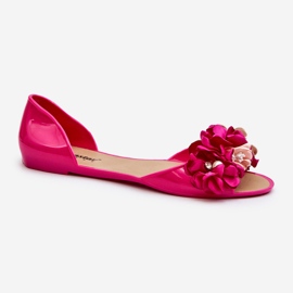 Ballerine In Gomma Da Donna Con Fiori Fucsia Junikla rosa 1