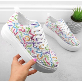 Scarpe stringate da donna sulla piattaforma multicolor T.Sokolski W503 multicolore 1