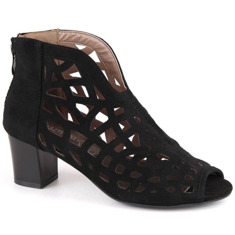Stivaletti M.Daszyński W SAN32A in camoscio nero 1