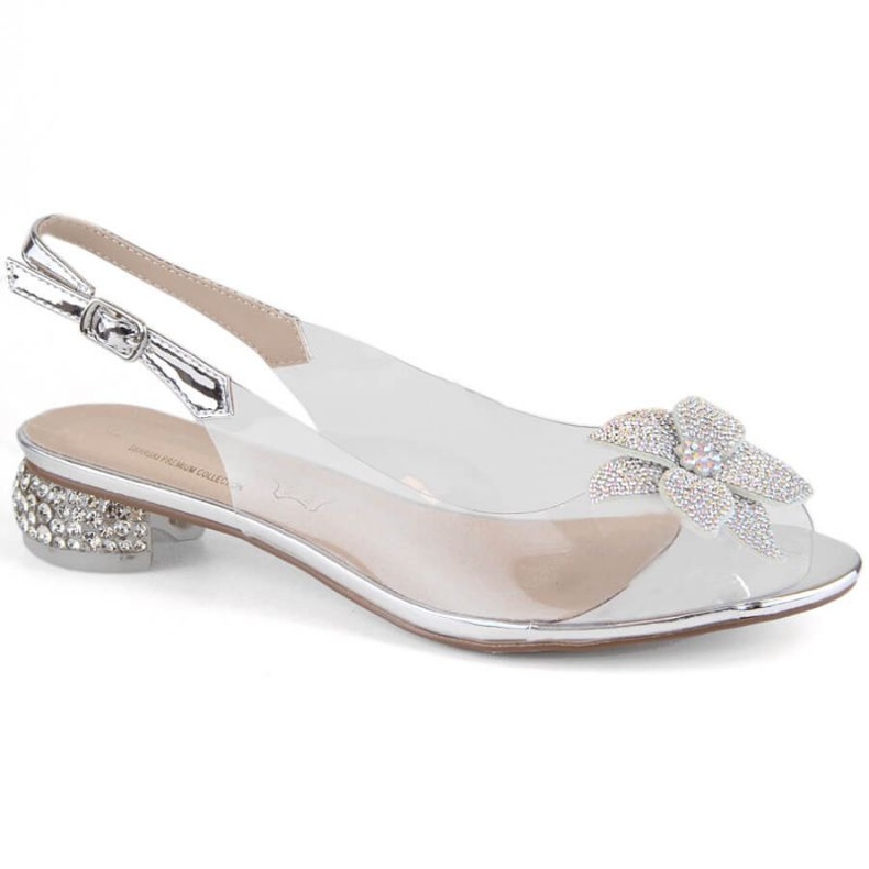 Sandali argento S.Barski W OLI248B trasparenti 1