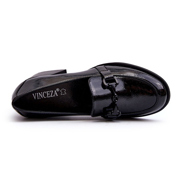 Vinceza Scarpe con tacco alto in vernice nera nero 3