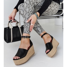 Espadrillas con zeppa Nives nere nero 1
