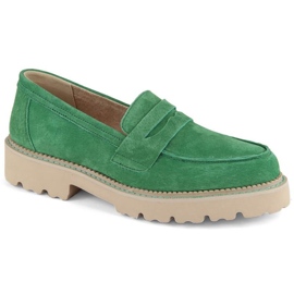 Filippo W PAW510A scarpe in pelle scamosciata verde 1