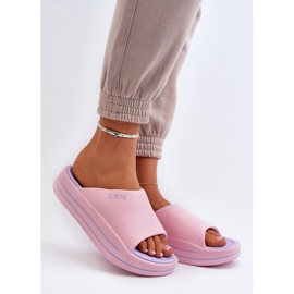 Infradito da donna sulla piattaforma Big Star NN274A035 Rosa 2