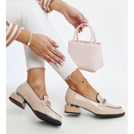 Décolleté Vinceza in pelle beige 1
