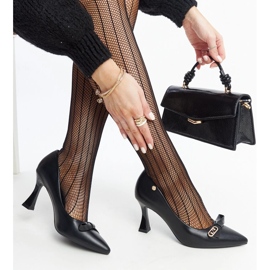 Décolleté nere con tacco alto di Vinceza nero 1