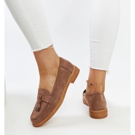 Mocassini Vinceza in camoscio marrone 1