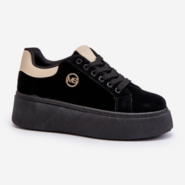 Sneakers con plateau da donna Nere Eshen nero 2