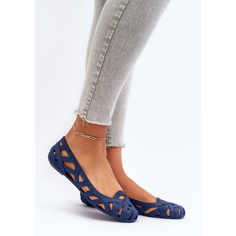 Ballerine in gomma da donna Blu Navy Salam 2