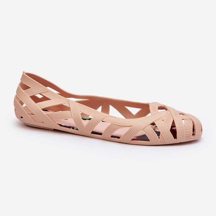 Ballerine in gomma Salam color carne da donna beige 1