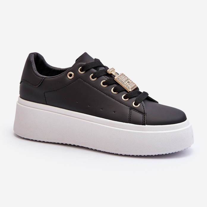Sneakers Da Donna Con Decorazione Nero Celedria 1