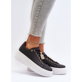 Sneakers Da Donna Con Decorazione Nero Celedria 2