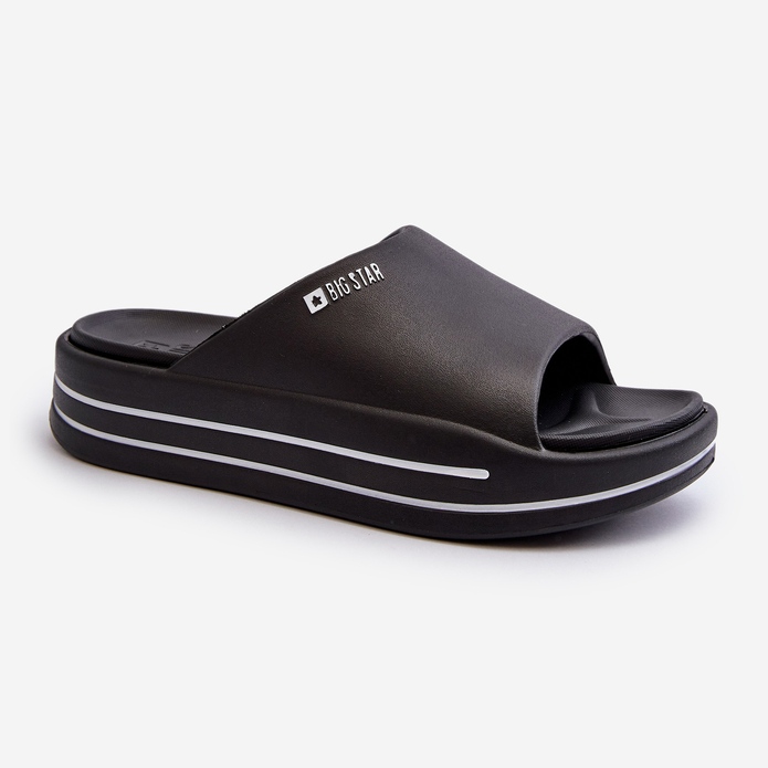Infradito da donna sulla piattaforma Big Star NN274A036 Nero 2