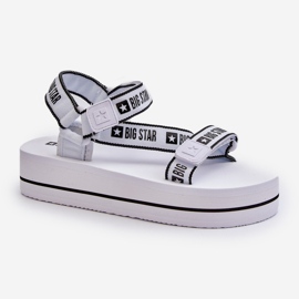 Sandali con plateau Big Star da donna NN274A526 Bianco bianca 2