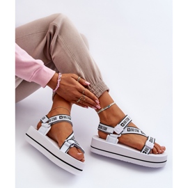 Sandali con plateau Big Star da donna NN274A526 Bianco bianca 1