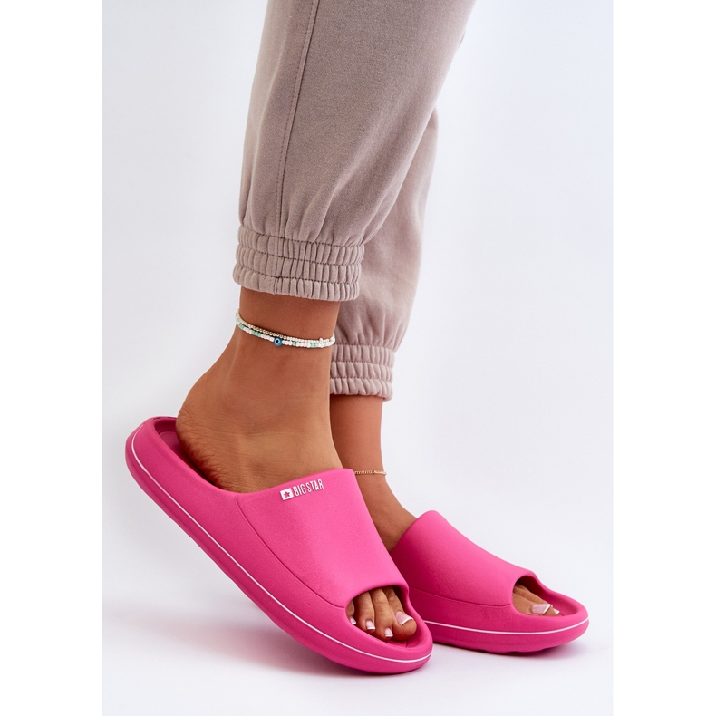 Infradito leggere da donna Big Star NN274A041 Fucsia rosa 2