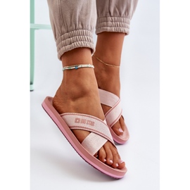 Infradito da donna Big Star NN274A058 Rosa 1