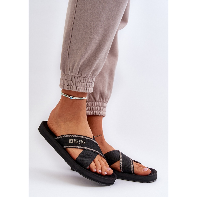 Infradito da donna Big Star NN274A059 Nero 2