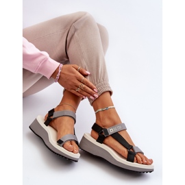 Sandali Da Donna Su Piattaforma E Zeppa Big Star NN274A054 Grigi nero 1