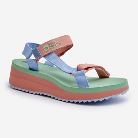 Sandali Da Donna Su Piattaforma E Zeppa Big Star NN274A055 Blu 2