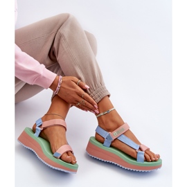 Sandali Da Donna Su Piattaforma E Zeppa Big Star NN274A055 Blu 1