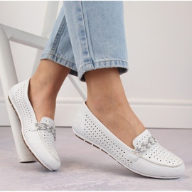 Comode scarpe traforate Rieker W RKR661 bianche bianca 2